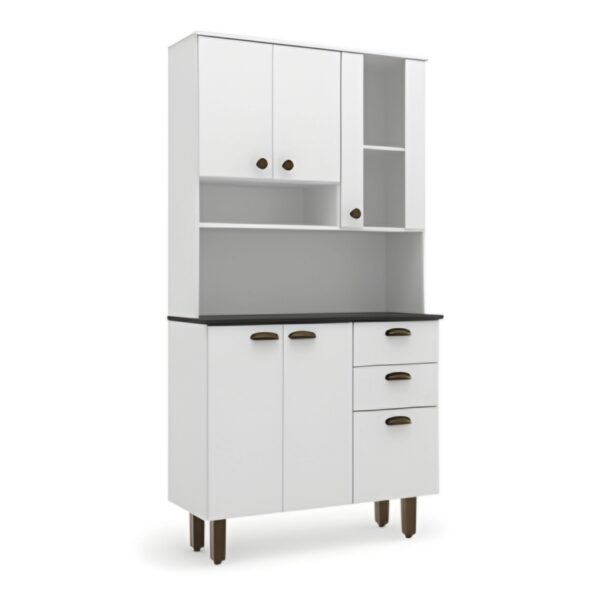 Armário de Cozinha Nápoles 6 Portas e 2 Gavetas
