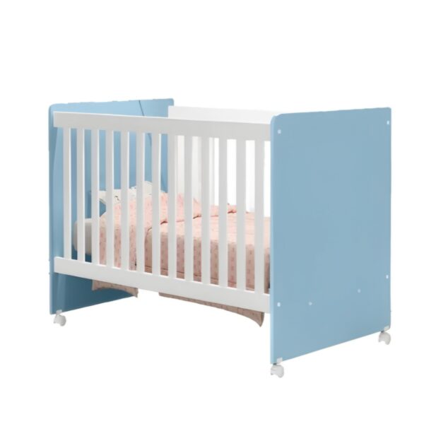 Berço Simples Catatau com Colchão –Azul