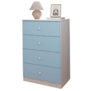 Cômoda Bebê Golden 4 Gavetas Azul