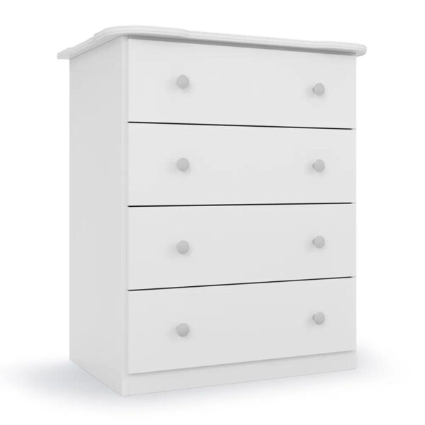 Cômoda Bebê Newbaby 4 Gavetas Branco