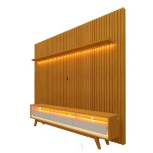 Conjunto Painel Ripado 2,75m + Rack Requinte