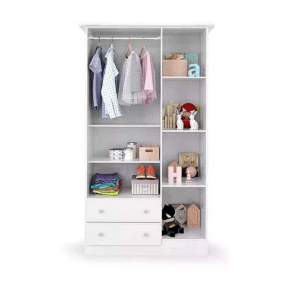 Guarda-Fato Bebê Newbaby com 03 Portas e 02 Gavetas-Imagem 2