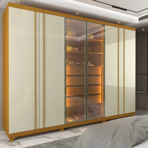 Guarda-Fato Absolut New Reflecta 6 Portas –Iluminação LED-Imagem 5