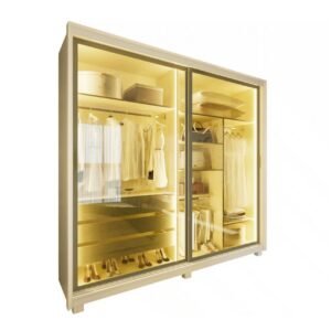 Guarda-Fato casal Platinum – 02 portas em vidro